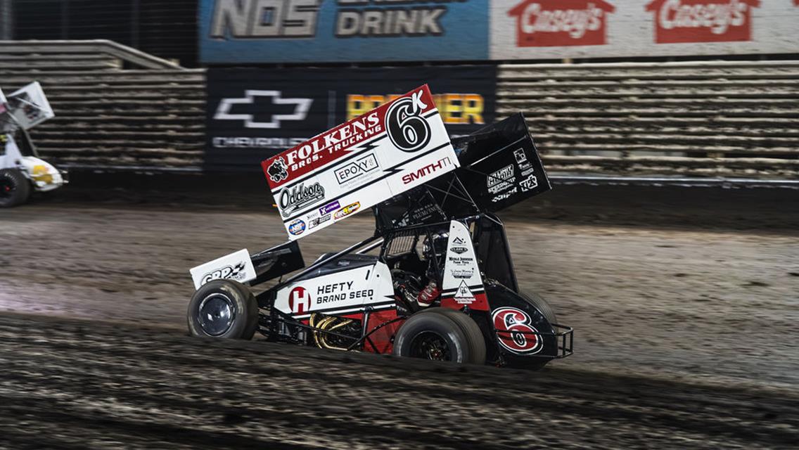 Kaleb Johnson Makes Gains During Challenging Night at Knoxville Raceway
