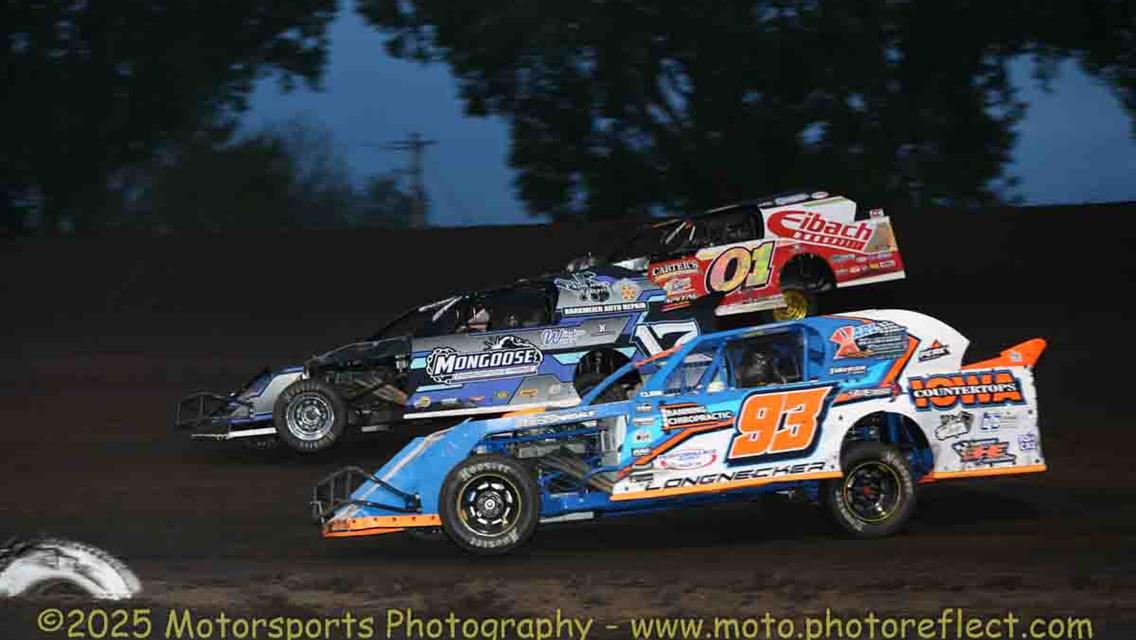 Laney and Avila take Anniversary checkers at Boone Speedway.