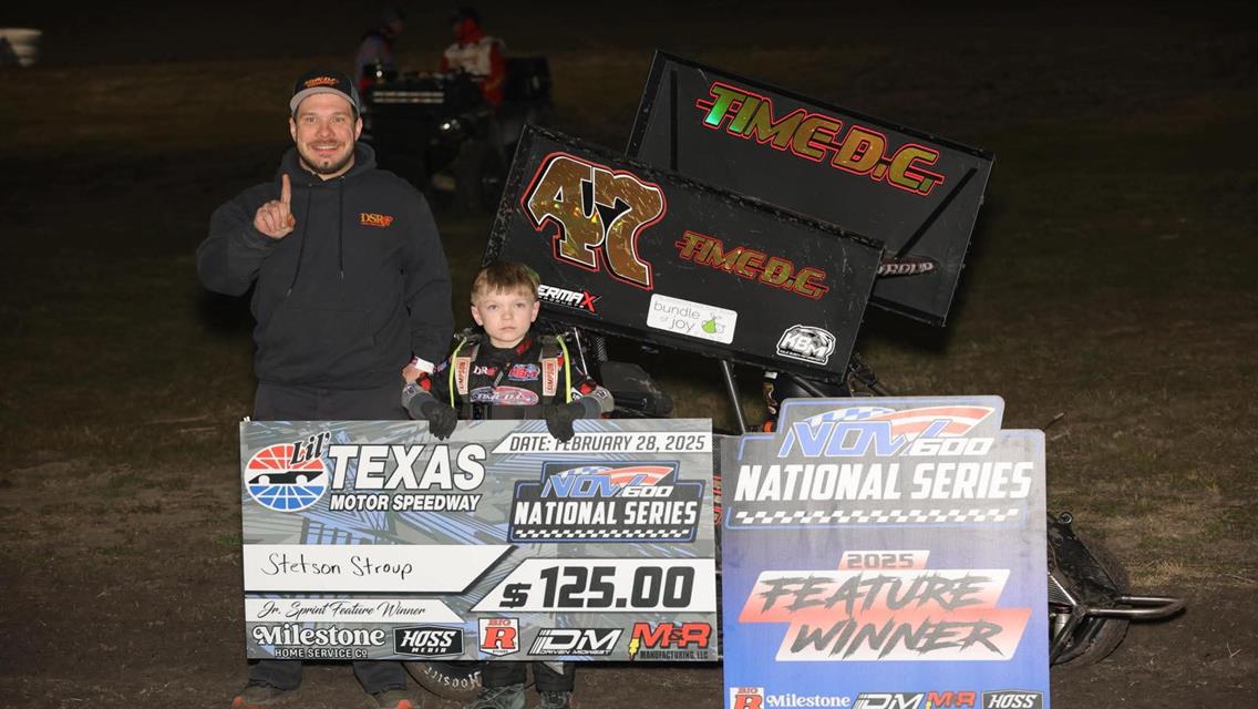 Stroup, Patterson, and Russell Run to Victory on Friday at Lil’ Texas Motor Speedway!