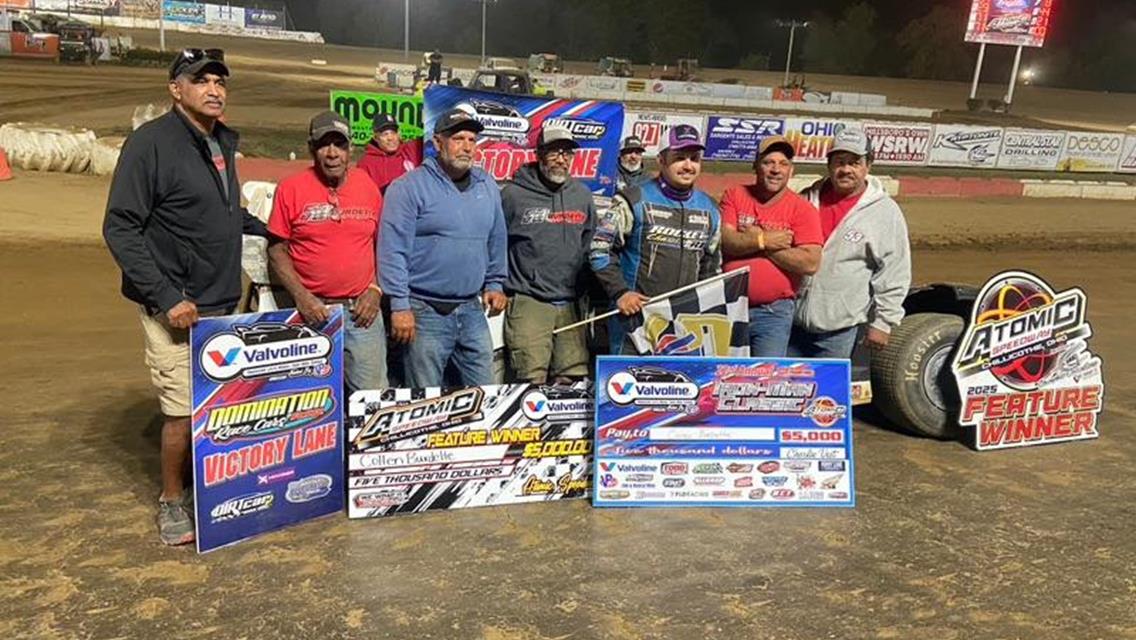 Colton Burdette dominated Saturday&#39;s Iron-Man Classic at Atomic Speedway, leading all 30 laps to claim the $5,000 payday.