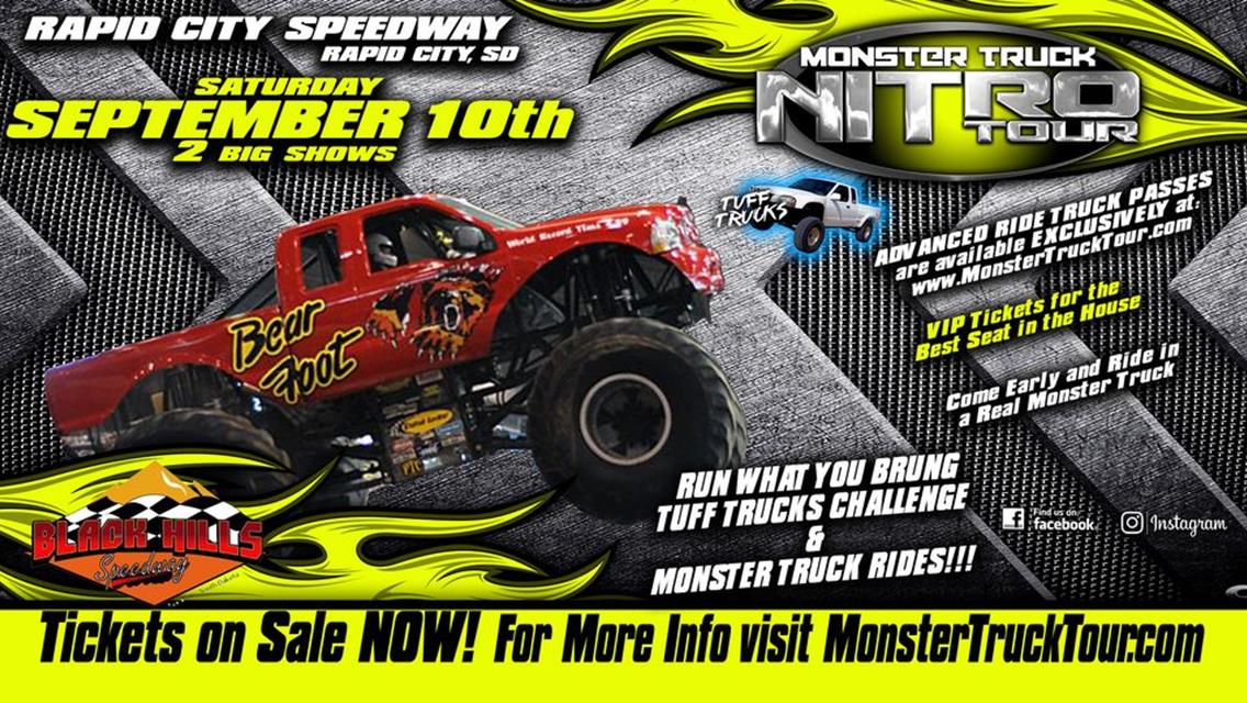 Monster Truck Nitro Tour - 2 Big shows, 1 day! Sept 10th ONLY