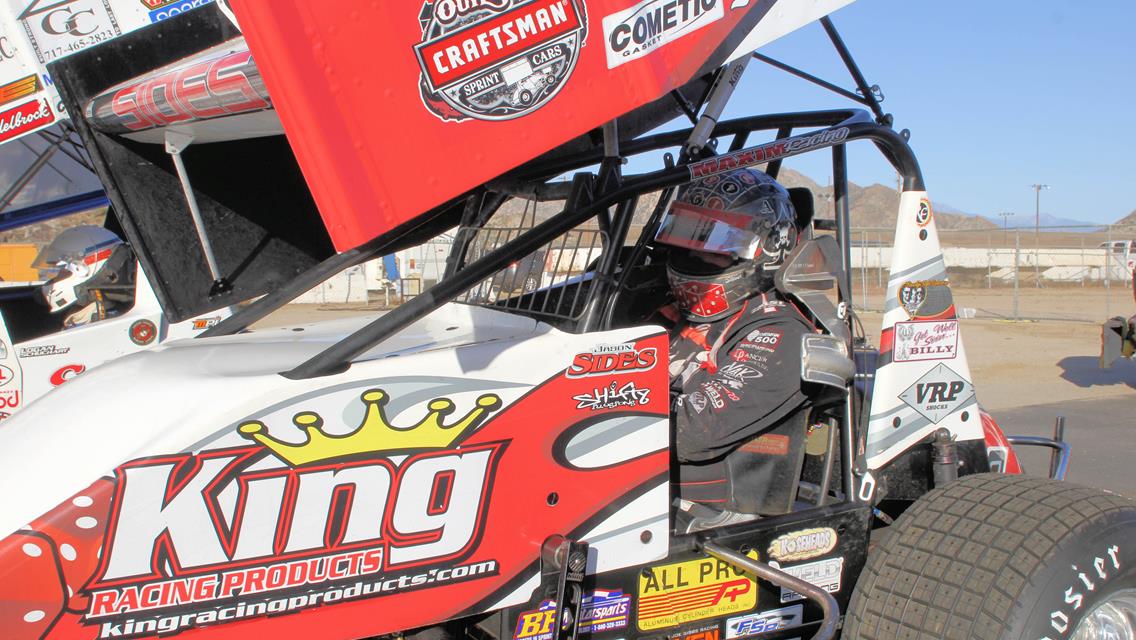 Sides Captures World of Outlaws Win at I-30 Speedway for 15th Career Outlaws Victory