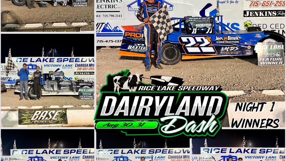 Adams Doubles as Rice Lake Speedway Dairyland Dash Opens