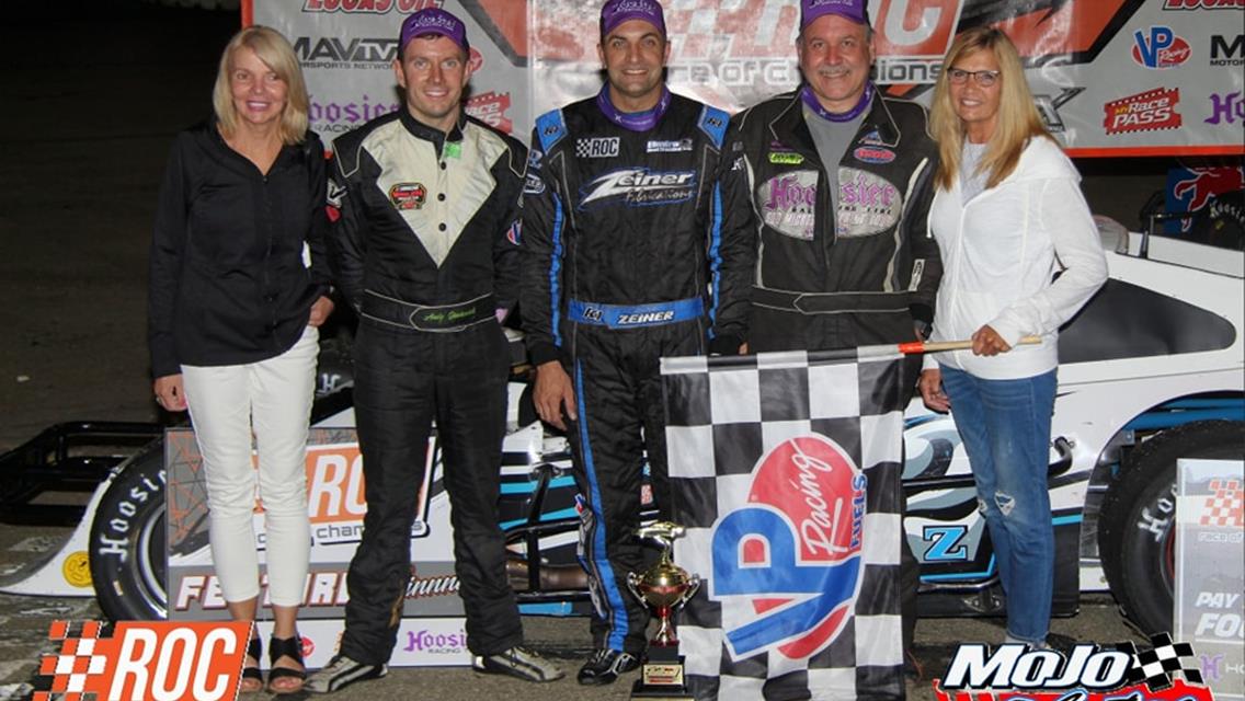 ZANE ZEINER DRIVERS TO VICTORY LANE IN THE CROSBY’S STORES PRESENTS THE TRIBUTE TOMMY DRUAR AND TONY JANKOWIAK SPONSORED BY COCA-COLA 110 AT HOLLAND I