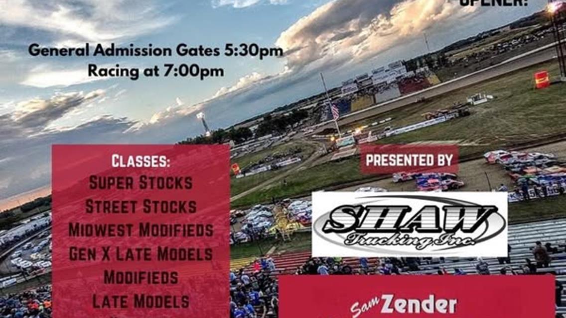 Join us this Friday night April 25 for our Season Opener