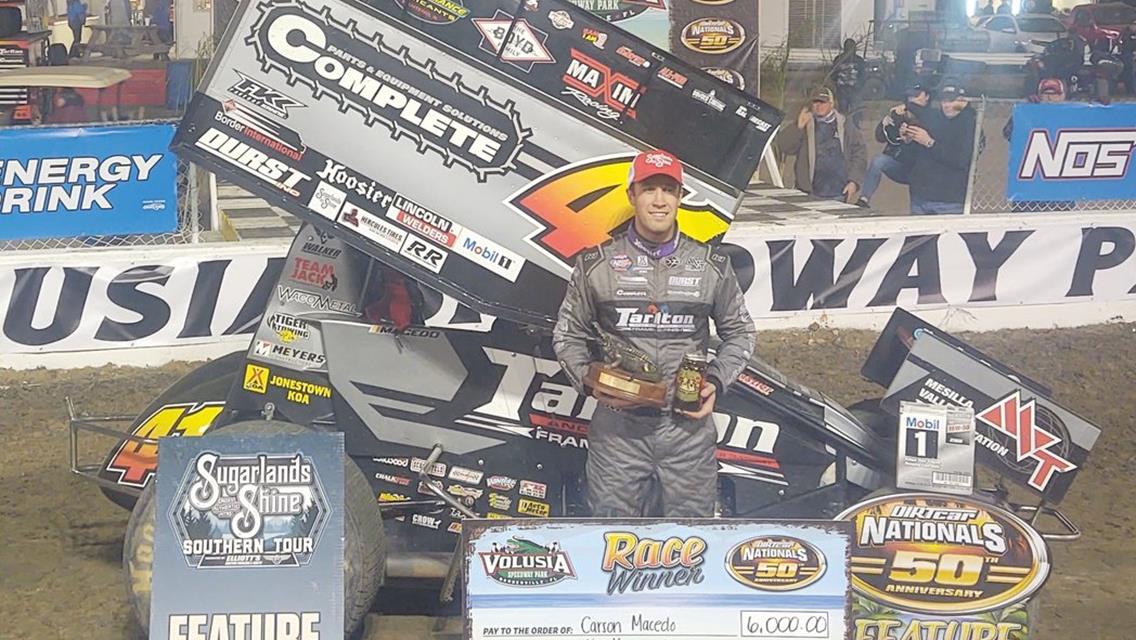 Carson Macedo flies All Star checkers