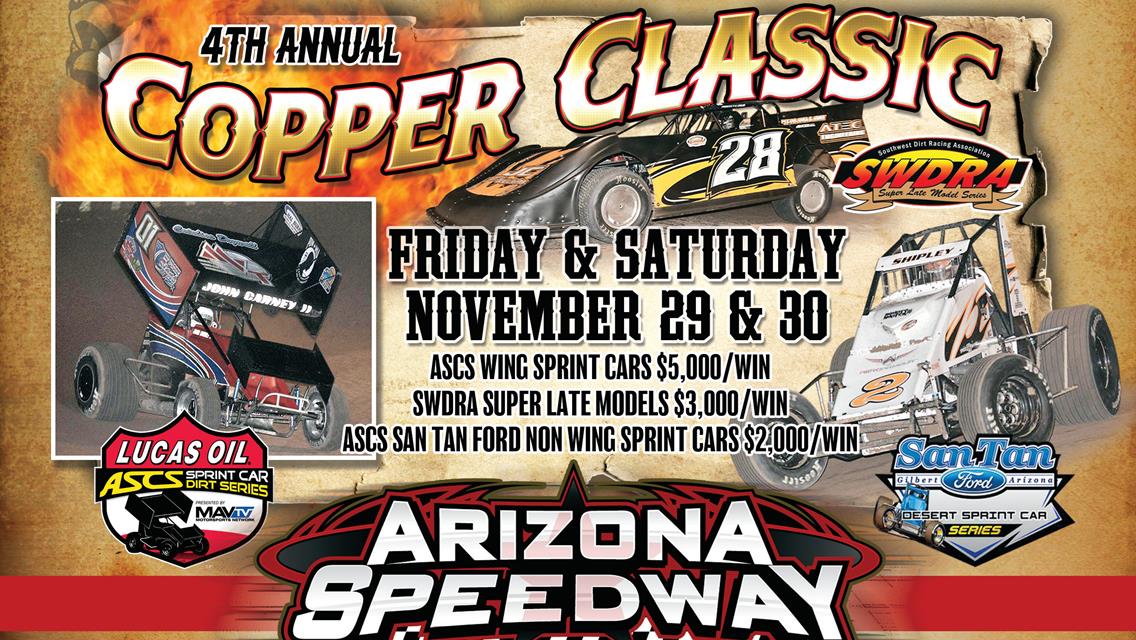 $5,000 To Win Copper Classic Set To Close Out ASCS Southwest Season