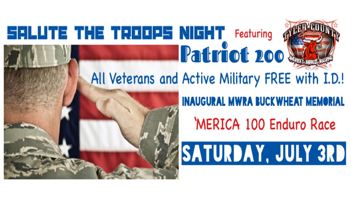 Salute the Troops &#39;Patriot 200&#39; Up Next at America&#39;s Baddest Bullring