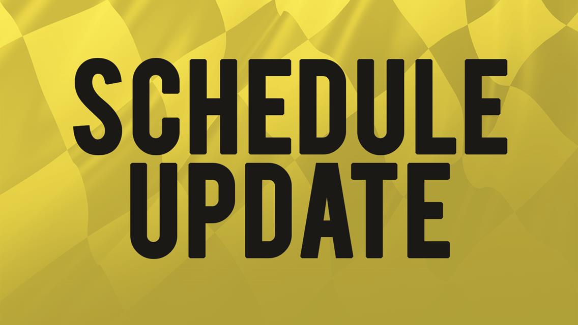 Schedule Update - Championship Night