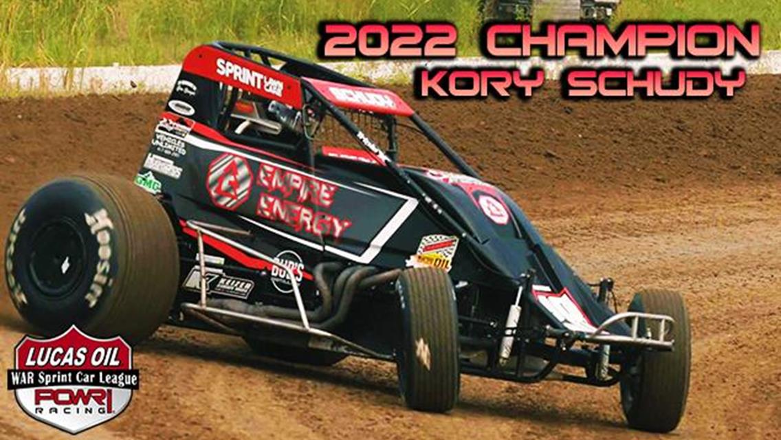 Kory Schudy Shines in POWRi WAR Sprint League 2022 Championship Chase
