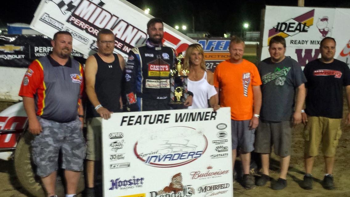 Austin McCarl gets the call and delivers with Sprint Invaders at 34 Raceway
