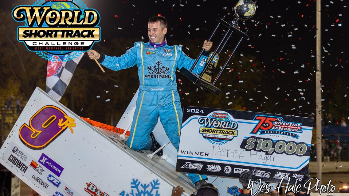 HAGAR SWEEPS USCS/ASCS WORLD SHORT TRACK CHALLENGE AT RIVERSIDE