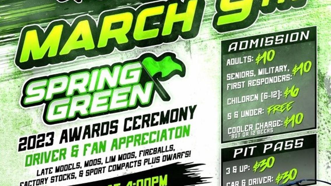 March 9th; Spring Green!
