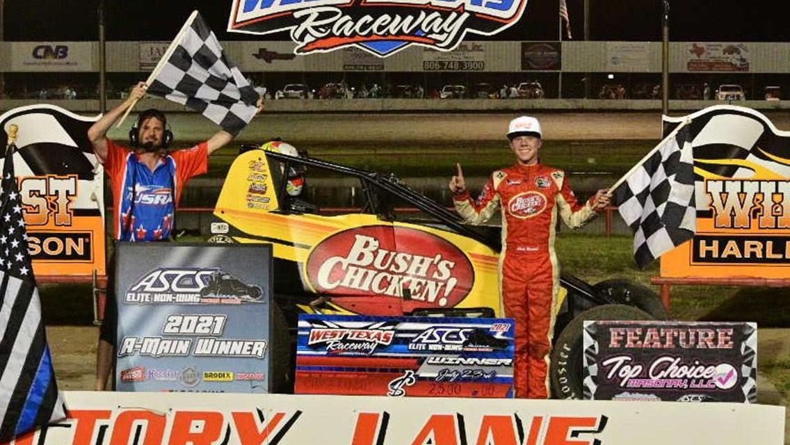 Chase Randall Takes ASCS Elite Victory At West Texas Raceway
