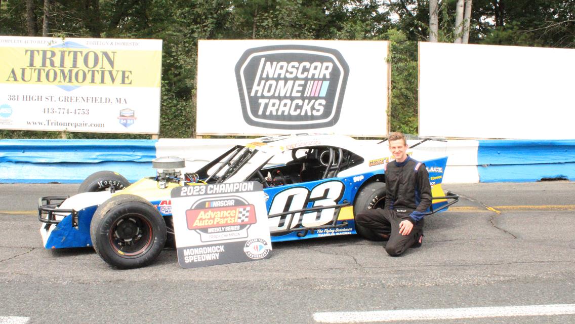 Congratulations to the 2023 NHSTRA Modified Champion - Nate Wenzel