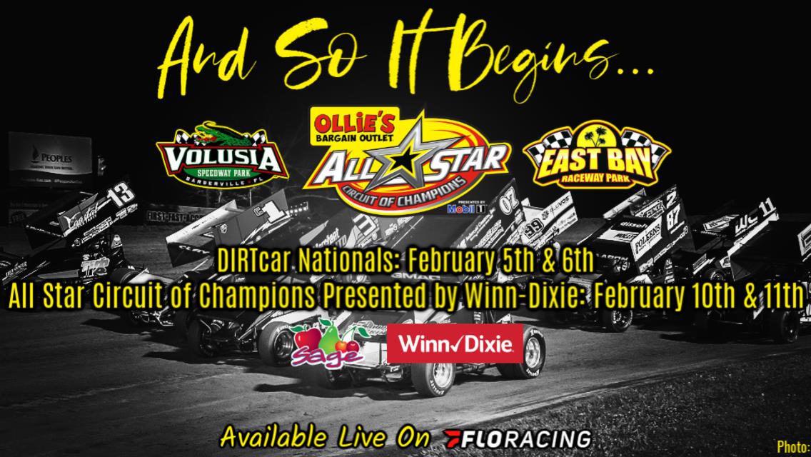 All Star Circuit of Champions to begin 2020 season with Volusia’s DIRTcar Nationals and East Bay visit presented by Winn-Dixie