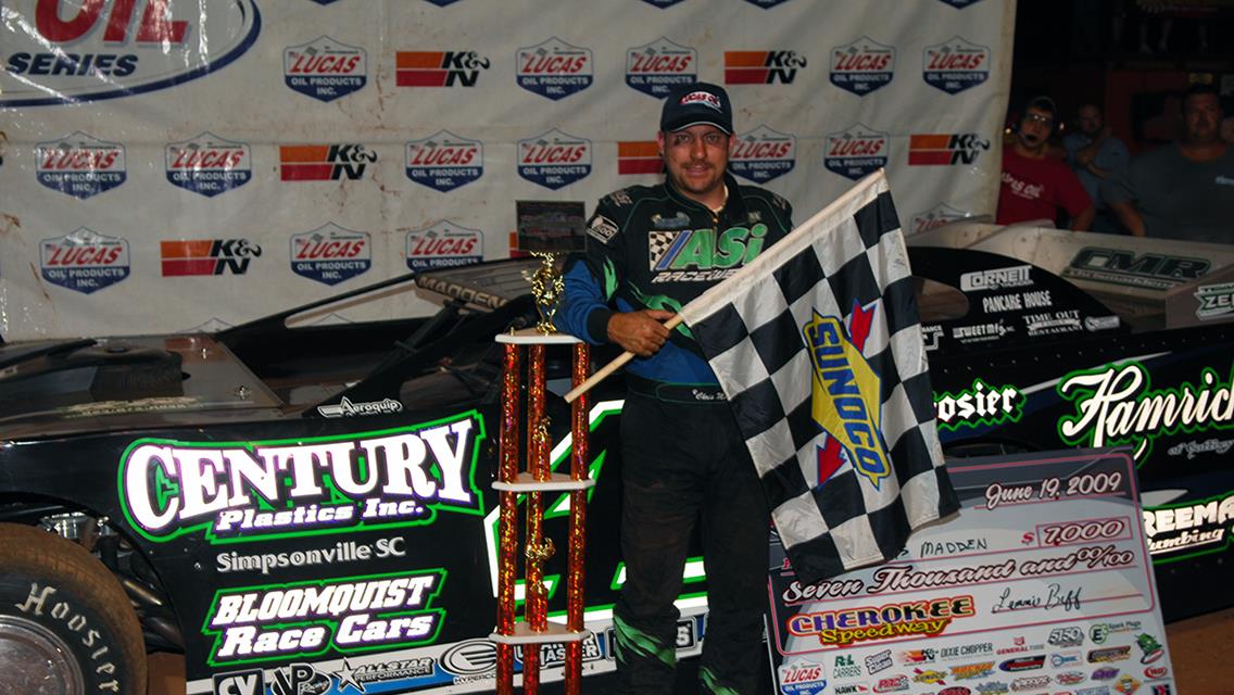 Chris Madden Thrills the Hometown Crowd in Winning Grassy Smith Memorial at Cherokee Speedway for the Series