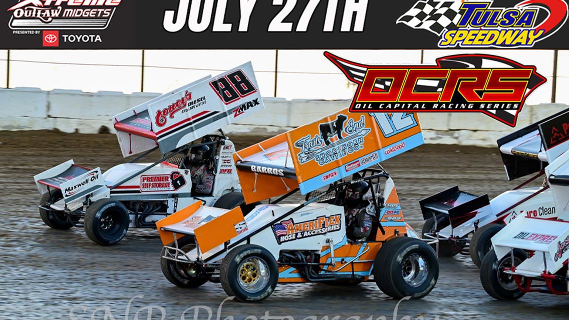 OCRS brings Sprint Series to Tulsa Speedway Saturday July 27th!