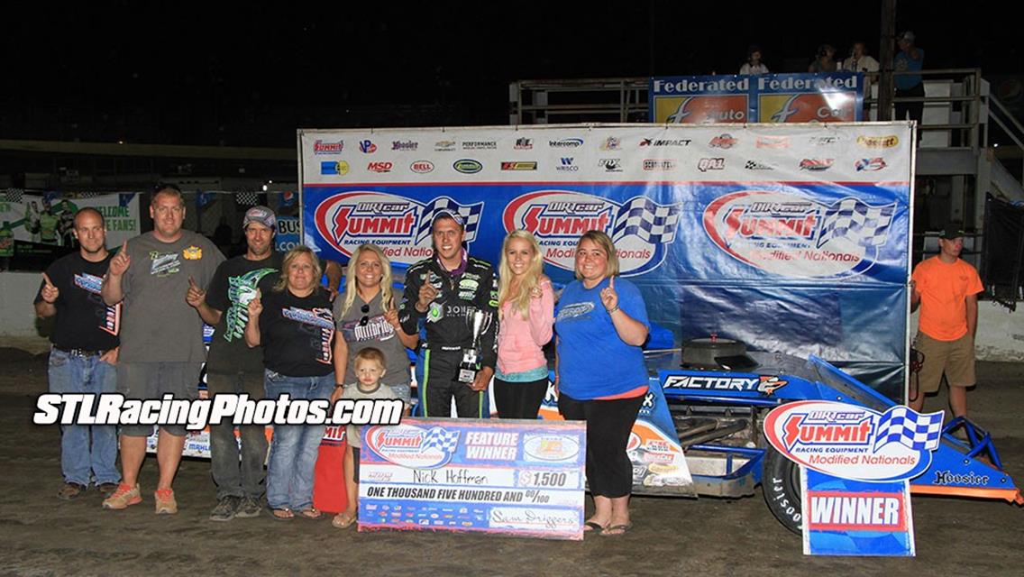 Nick Hoffman wins Summit Modified Nationals at Federated Auto Parts Raceway at I-55!