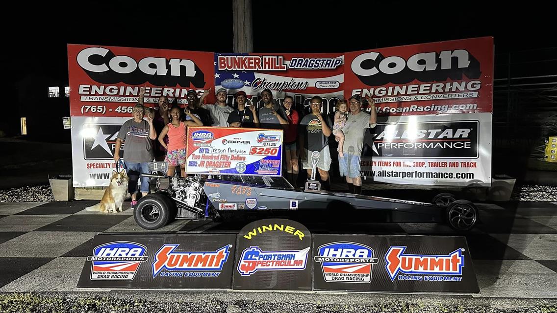 Gosnell Doubles Up With IHRA Sportsman Spectacular presented by Moser Victories at Bunker Hill Dragstrip
