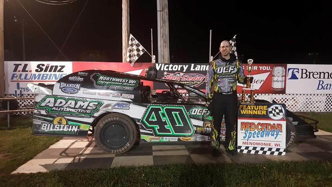 Buzzy Adams Chalks Up Win Number Four at Red Cedar Speedway