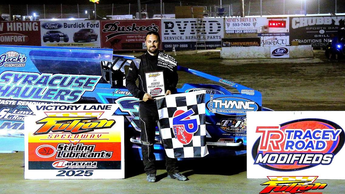 Ron Davis III Drives to Fulton Speedway Modified Victory Lane