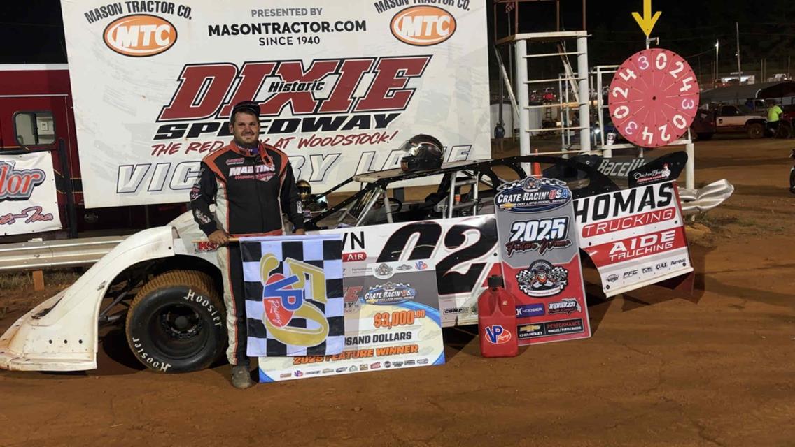 Brown Goes Back-to-Back with A Victory at Historic Dixie Speedway!