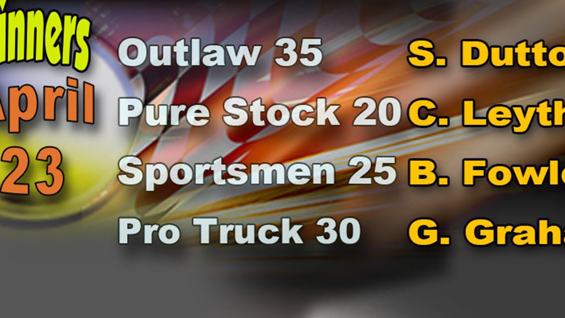 Dutton Dominates Outlaws; Leytham in Pure Stocks; Fowler First in Sportsmen; Graham Grabs Trucks