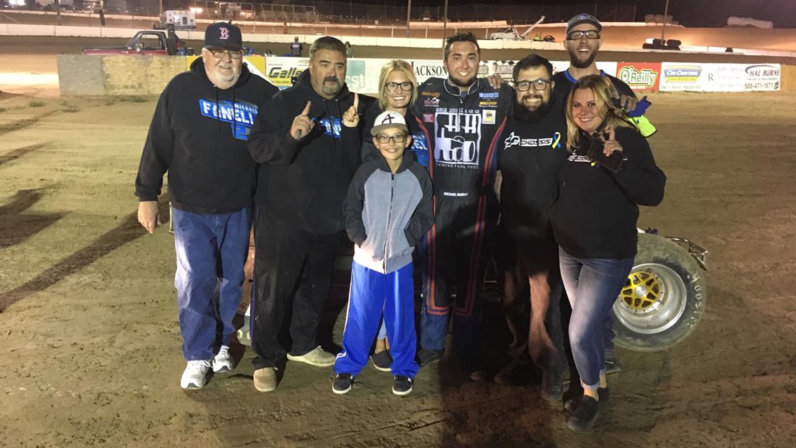 Michael Fanelli Parks it at the Sprint Car Stampede in Albuquerque