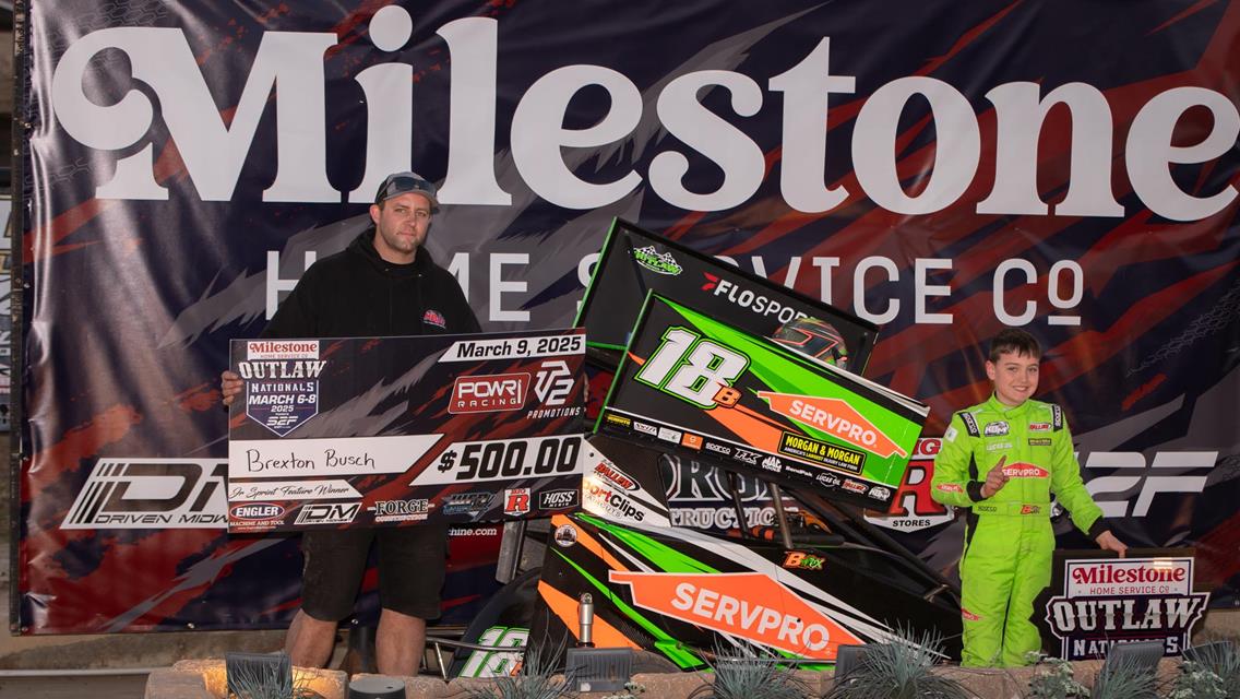 Cannon McIntosh Cashes In, McBride and Busch Also Victorious in Milestone Outlaw Nationals Finale at Port City Raceway!