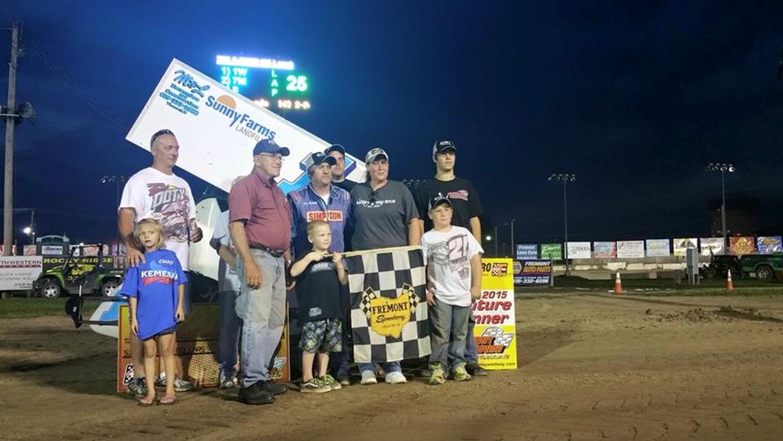 Weaver earns 35th career victory in 305 sprints on Kear&#39;s Speed Shop night at Fremont Speedway