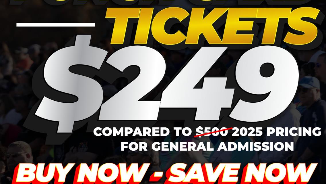 2025 SEASON TICKET SALE ENDS MARCH 31ST