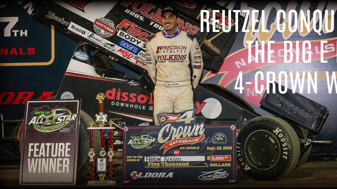 Aaron Reutzel cruises to 4-Crown victory at Eldora Speedway