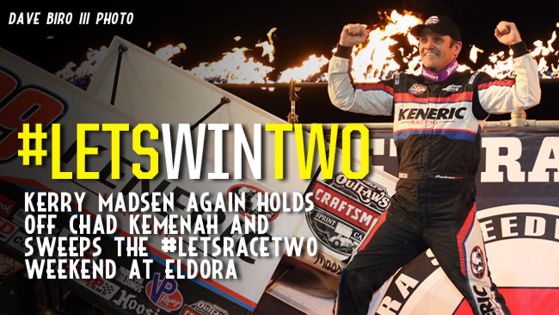 Kerry Madsen Sweeps #LetsRaceTwo Weekend at Eldora