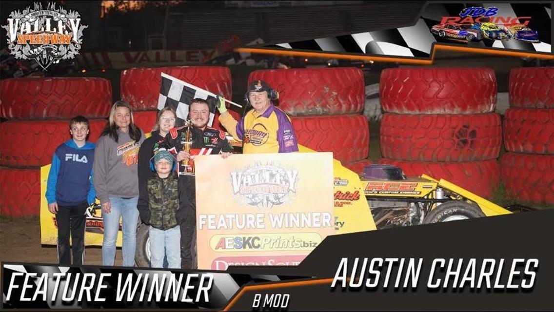 Charles Wins at Valley Speedway