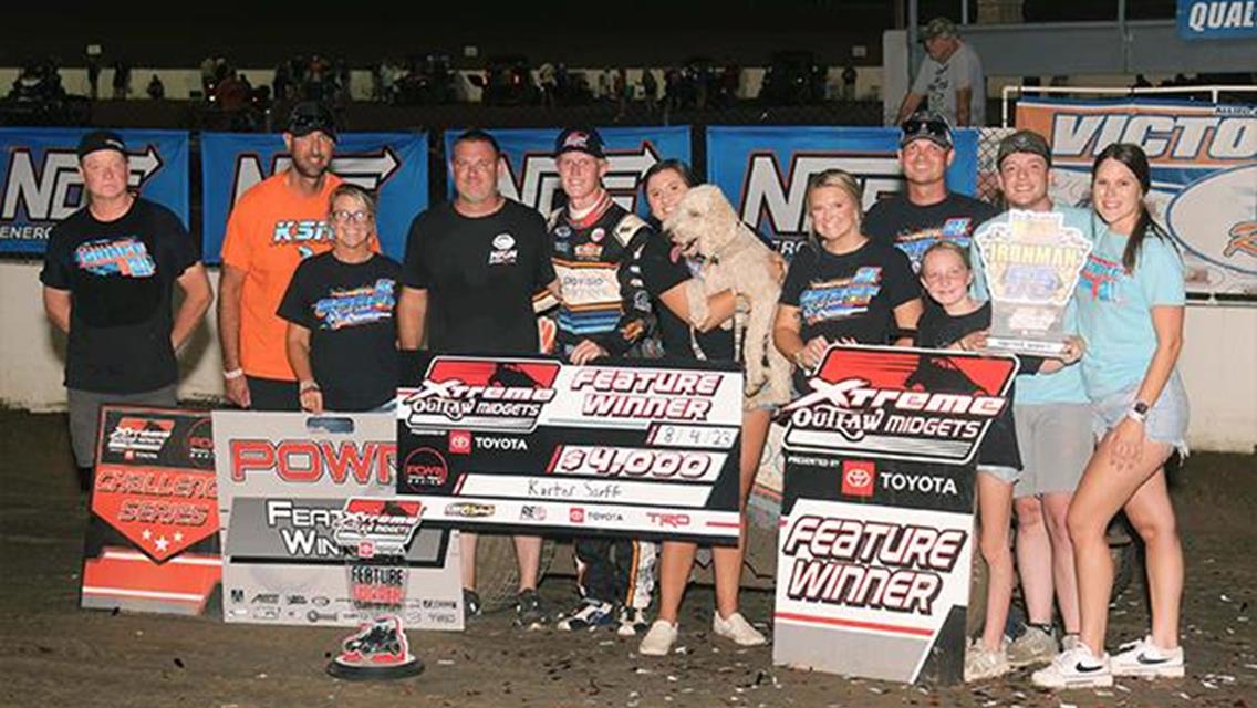 Karter Sarff Celebrates at I-55 Raceway with POWRi League/Xtreme Midget Win