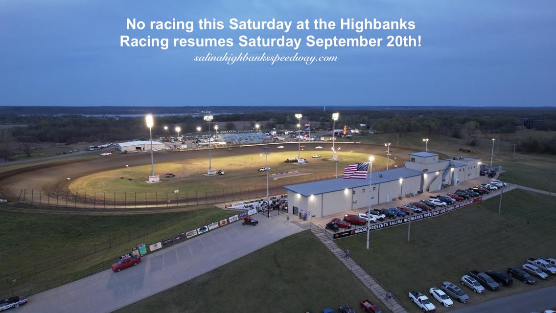 No racing this Saturday at the Highbanks