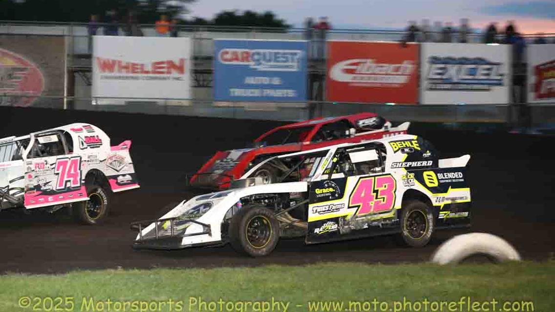 Laney and Avila take Anniversary checkers at Boone Speedway.