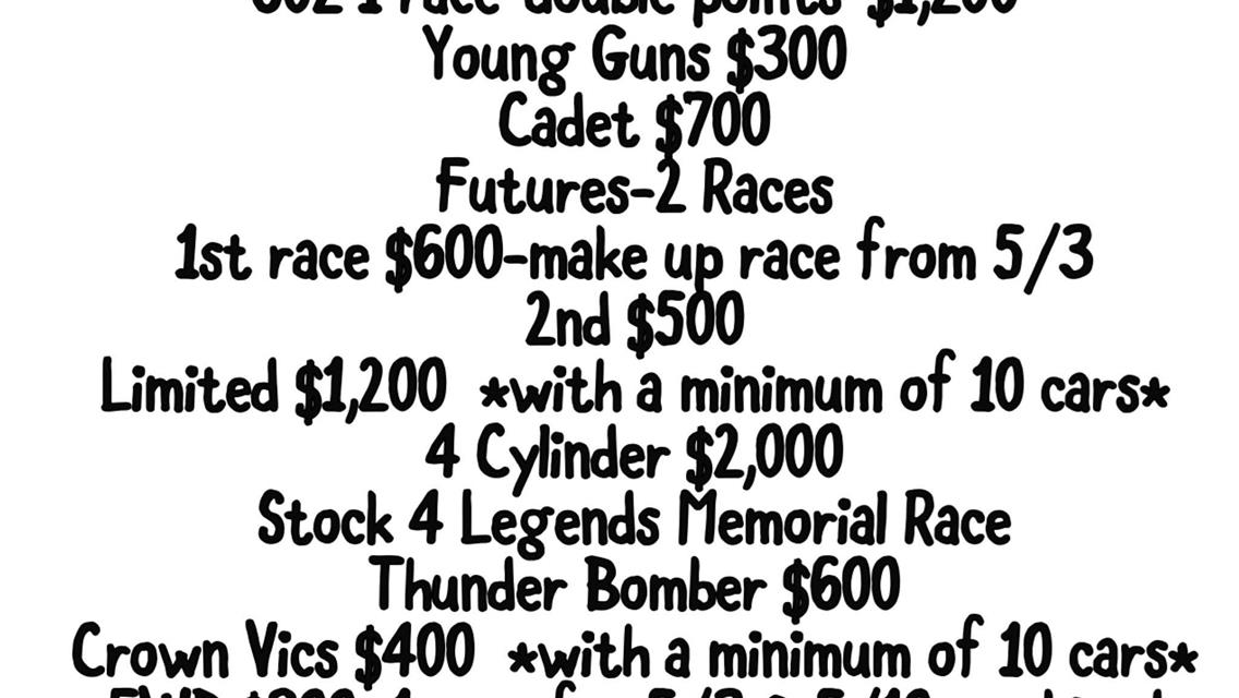 Stock 4 Legends Memorial Race