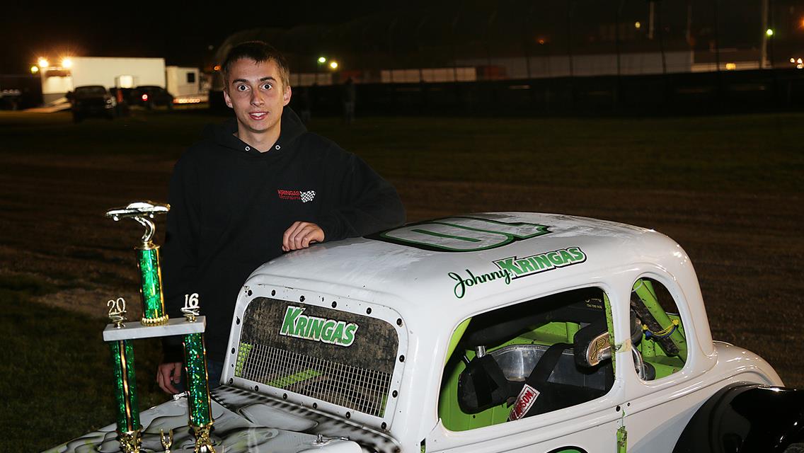 Kringas Wins C.O.P.S. Race – Lafayette County Speedway, Darlington WI