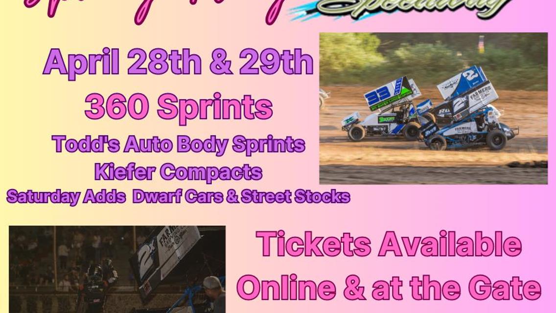 2023 SEASON OPENER TOMORROW AND SATURDAY AT COTTAGE GROVE SPEEDWAY!!