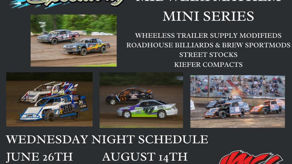 MIDWEEK MAYHEM COMING THIS SUMMER TO COTTAGE GROVE SPEEDWAY!!