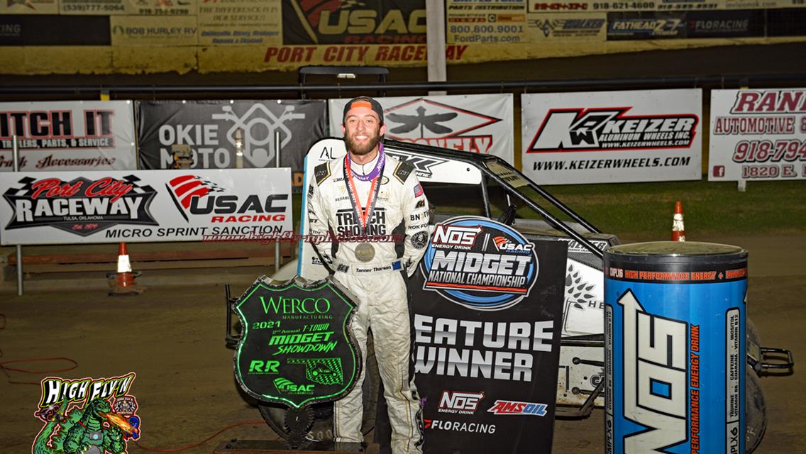 Thorson claims Sunday USAC Midget prize at Port City Raceway