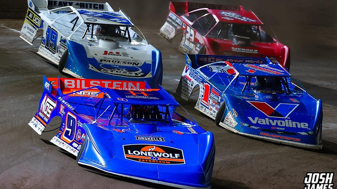 Volusia Speedway Park (Barberville, FL) – DIRTcar Nationals – February 10th-15th, 2025. (Josh James Artwork)