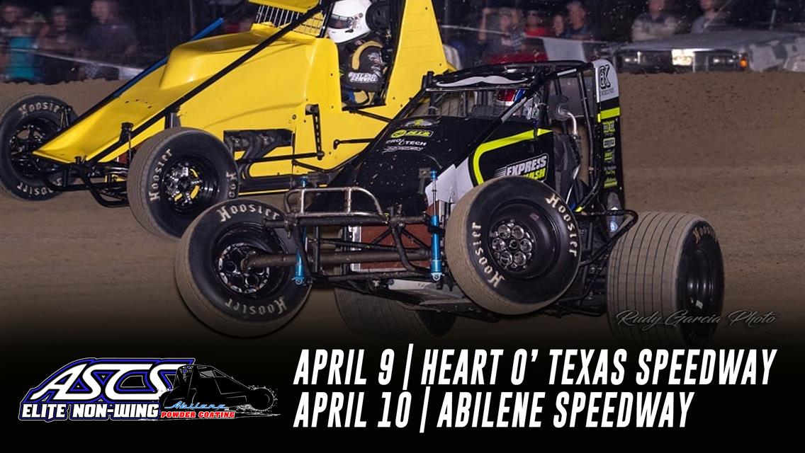 ASCS Elite Non-Wing In Action At Heart O&#39; Texas and Abilene Speedway