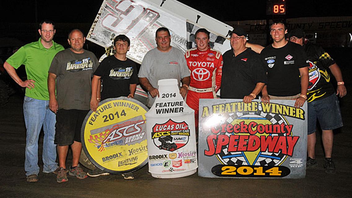 Christopher Bell Dominates Lucas Oil ASCS at Creek County Speedway