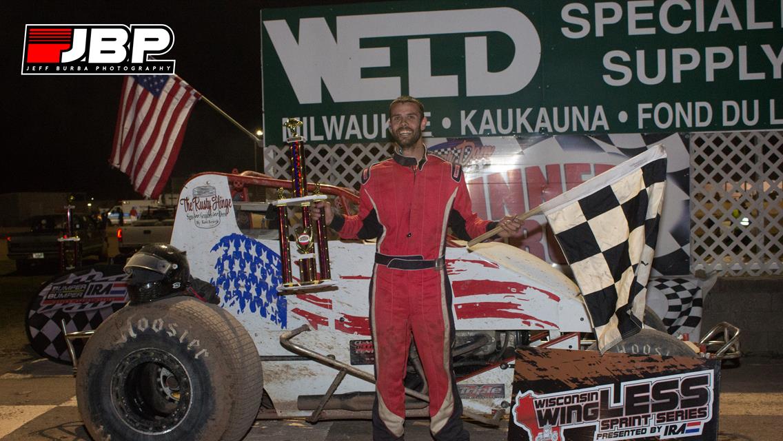 Matty V Picks Up Night #2 of Auto Meter Wisconsin wingLESS Sprints presented by the IRA In Action