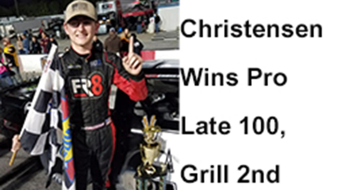 Christensen Wins PLM 100 from Pole.