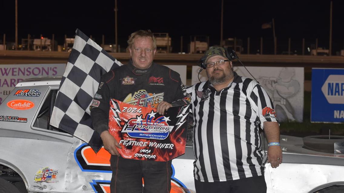 Shryock Doubles Down at Hancock County Speedway