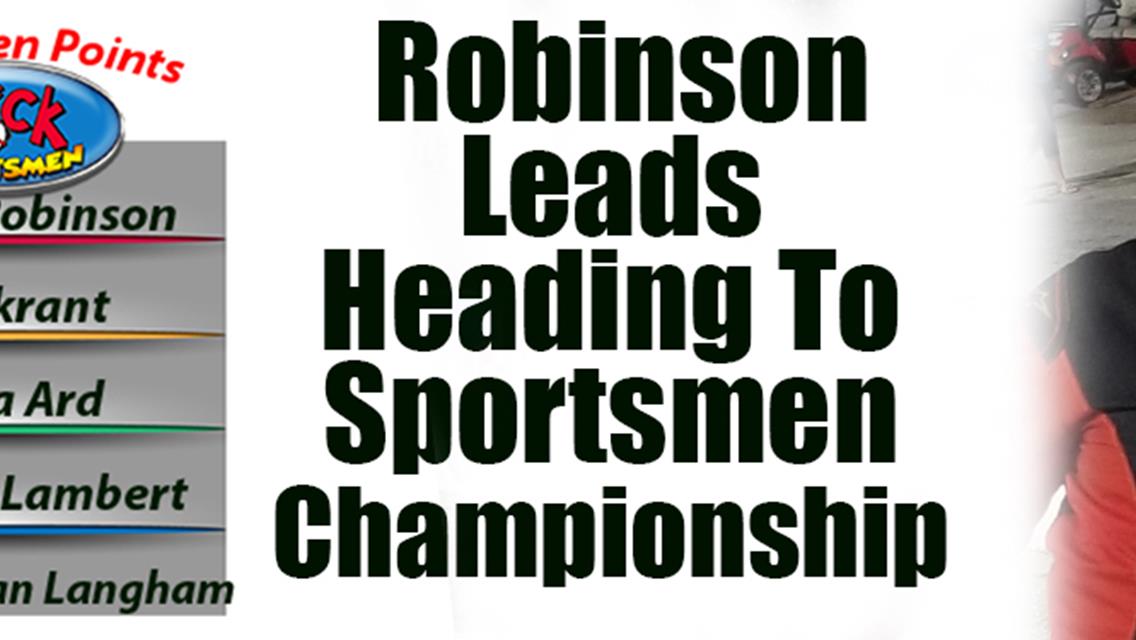 Mobile&#39;s Robinson Holds Points Lead in Sportsmen
